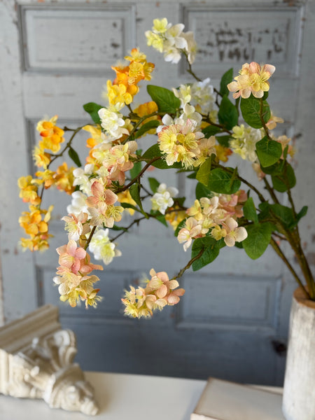 Lariat Blossom Spray | 47" | Peach | NOT CURRENTLY IN STOCK-New For Spring 2027!