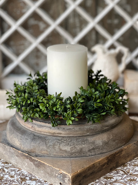 Galilee Boxwood Candle Ring | 11" | NOT CURRENTLY IN STOCK - ETA December