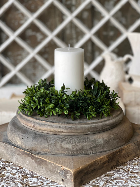 Galilee Boxwood Candle Ring | 9" | NOT CURRENTLY IN STOCK - ETA December