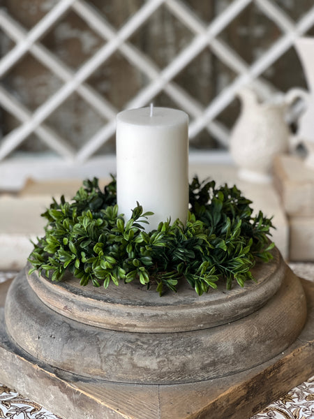 Galilee Boxwood Candle Ring | 9" | NOT CURRENTLY IN STOCK - ETA December