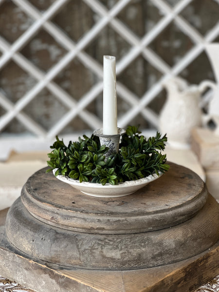 Galilee Boxwood Candle Ring | 6.5" | NOT CURRENTLY IN STOCK - ETA December
