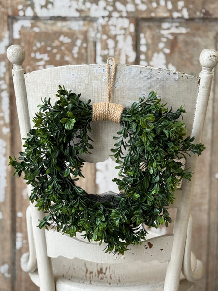 Galilee Boxwood Hanging Wreath | 12" | NOT CURRENTLY IN STOCK-New For Spring 2027!