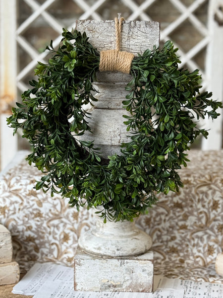 Galilee Boxwood Hanging Wreath | 12" | NOT CURRENTLY IN STOCK-New For Spring 2027!