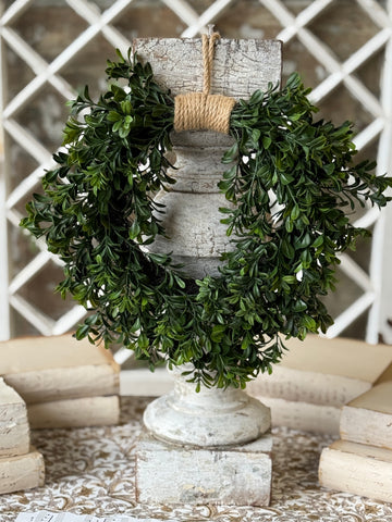 Galilee Boxwood Hanging Wreath | 12" | NOT CURRENTLY IN STOCK-New For Spring 2027!