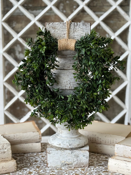 Galilee Boxwood Hanging Wreath | 12" | NOT CURRENTLY IN STOCK-New For Spring 2027!