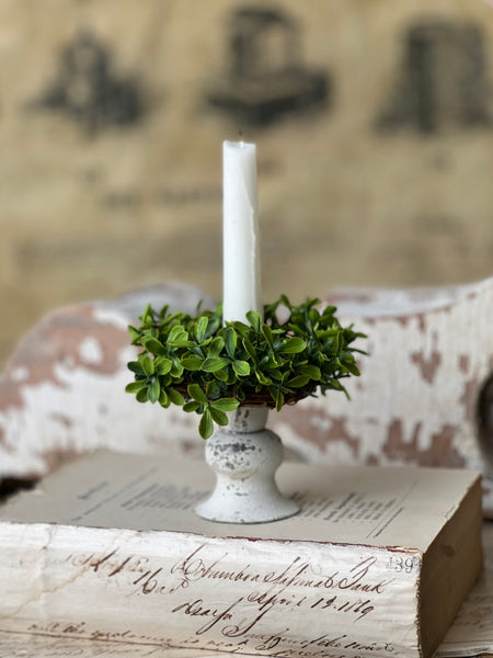 Lyric Boxwood Candle Ring | 4.5" | NOT CURRENTLY IN STOCK - ETA December