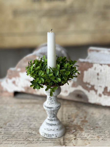 Lyric Boxwood Candle Ring | 4.5" | NOT CURRENTLY IN STOCK - ETA December