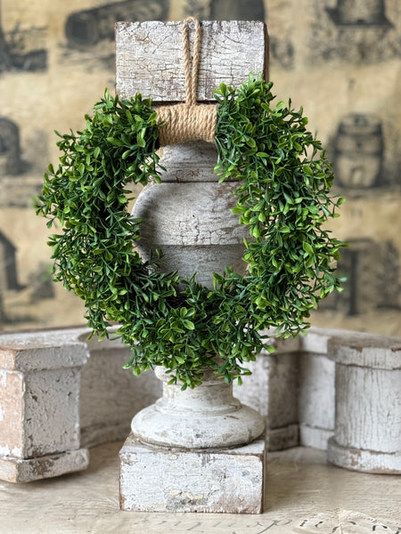 Lyric Boxwood Hanging Wreath | 11.5" | NOT CURRENTLY IN STOCK-New For Spring 2027!