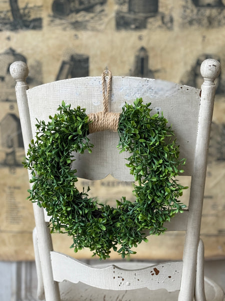 Lyric Boxwood Hanging Wreath | 11.5" | NOT CURRENTLY IN STOCK-New For Spring 2027!