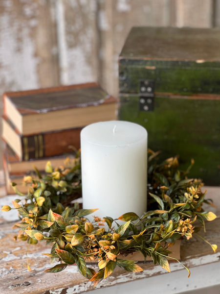 Burlington Leaves Candle Ring | 12" | Limited Stock - Last 24pcs! (Will be discontinued for Holiday 2026)