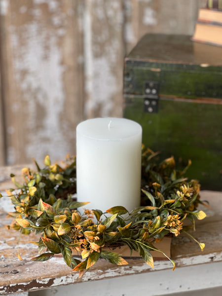Burlington Leaves Candle Ring | 12" | Limited Stock - Last 24pcs! (Will be discontinued for Holiday 2026)