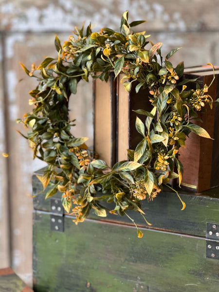 Burlington Leaves Candle Ring | 12" | Limited Stock - Last 24pcs! (Will be discontinued for Holiday 2026)