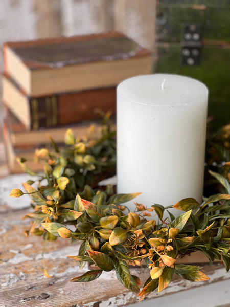 Burlington Leaves Candle Ring | 12" | Limited Stock - Last 24pcs! (Will be discontinued for Holiday 2026)