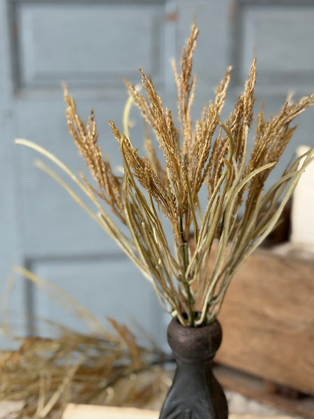Wheaten Waves Bush | 13.5" | NOT CURRENTLY IN STOCK-New For Holiday 2026!