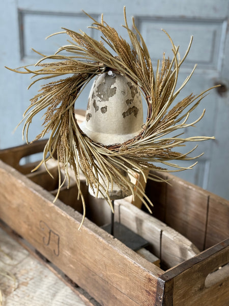 Wheaten Waves Candle Ring | 11" | NOT CURRENTLY IN STOCK-New For Holiday 2026!