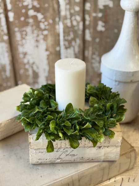 Dappled Leaves Candle Ring | 11.5" | NOT CURRENTLY IN STOCK-New For Spring 2027!