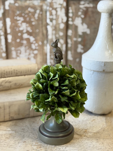 Dappled Leaves Topiary | 11" | Hare | NOT CURRENTLY IN STOCK-New For Spring 2027!