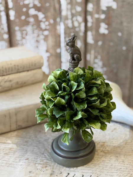 Dappled Leaves Topiary | 11" | Hare | NOT CURRENTLY IN STOCK-New For Spring 2027!