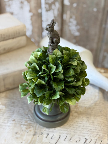 Dappled Leaves Topiary | 11" | Hare | NOT CURRENTLY IN STOCK-New For Spring 2027!