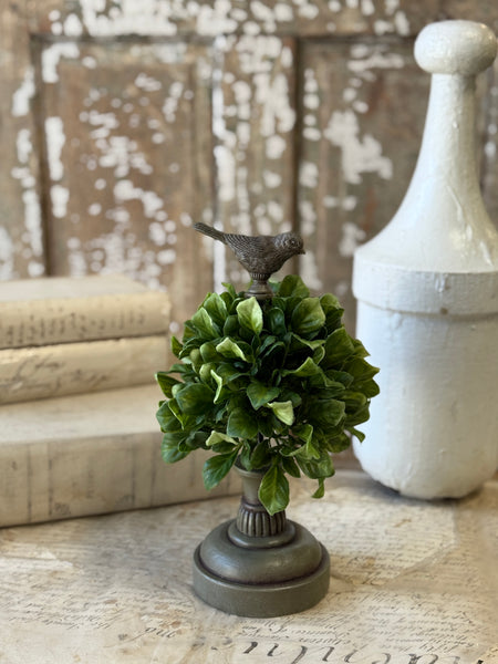 Dappled Leaves Topiary | 11" | Finch | NOT CURRENTLY IN STOCK-New For Spring 2027!