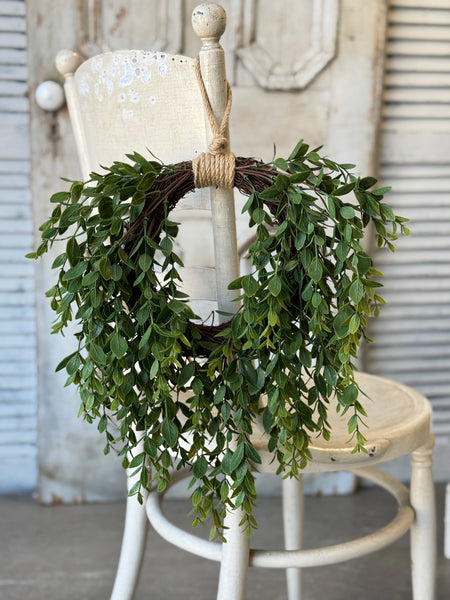 Hathaway Leaves Hanging Wreath | 16" | NOT CURRENTLY IN STOCK-New For Spring 2027!