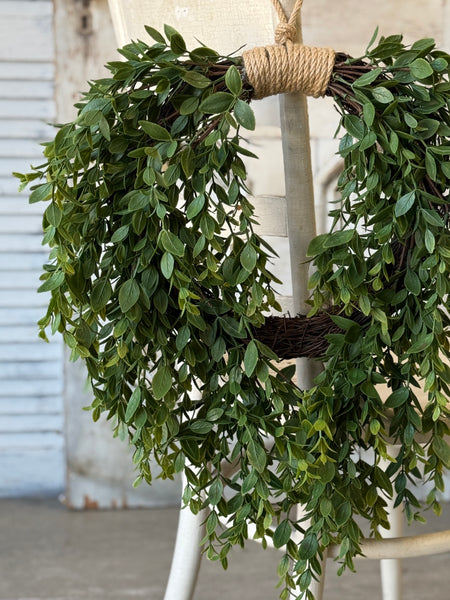 Hathaway Leaves Hanging Wreath | 20" | NOT CURRENTLY IN STOCK-New For Spring 2027!