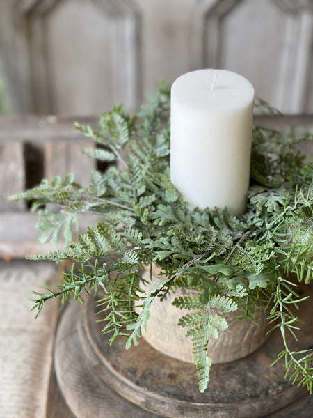 Understory Fern Candle Ring | 12" | NOT CURRENTLY IN STOCK-New For Spring 2026!