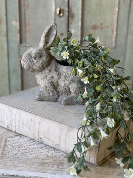 Bunny Bouquet Planter | 9.5" | Crouching | NOT CURRENTLY IN STOCK-New For Spring 2027!