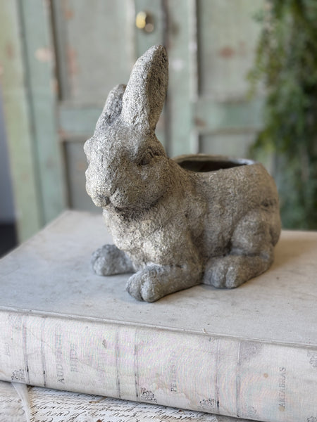 Bunny Bouquet Planter | 9.5" | Crouching | NOT CURRENTLY IN STOCK-New For Spring 2027!