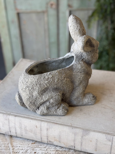 Bunny Bouquet Planter | 9.5" | Crouching | NOT CURRENTLY IN STOCK-New For Spring 2027!