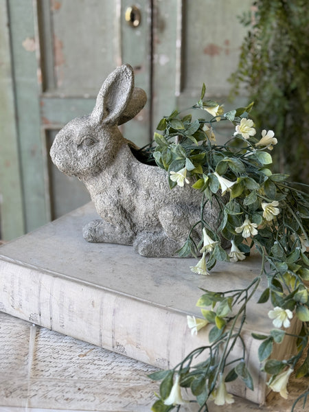 Bunny Bouquet Planter | 9.5" | Crouching | NOT CURRENTLY IN STOCK-New For Spring 2027!