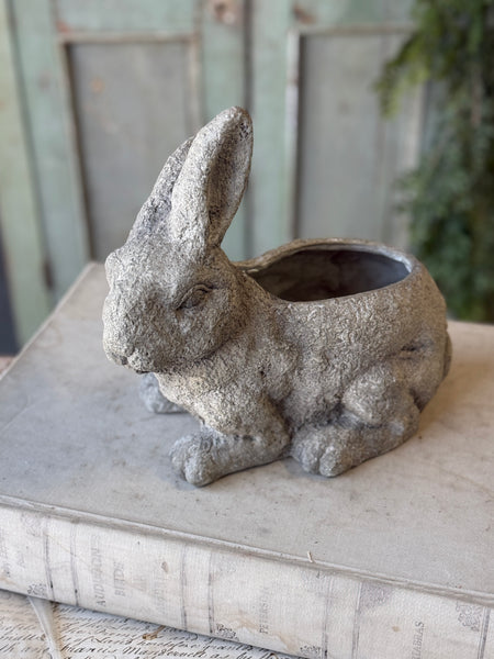 Bunny Bouquet Planter | 9.5" | Crouching | NOT CURRENTLY IN STOCK-New For Spring 2027!