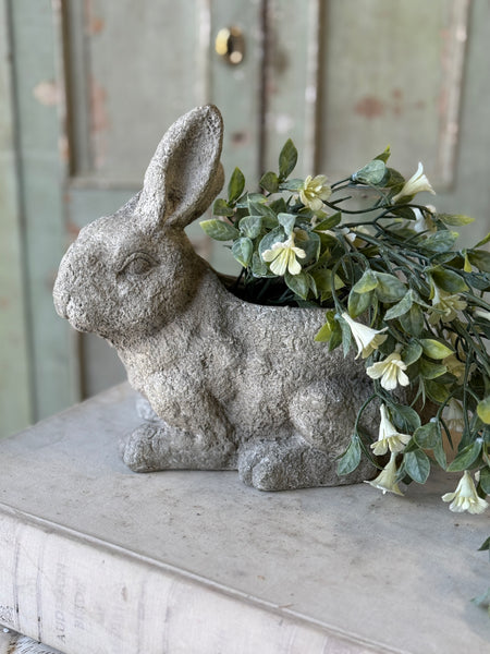 Bunny Bouquet Planter | 9.5" | Crouching | NOT CURRENTLY IN STOCK-New For Spring 2027!