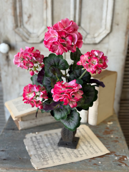 Porch Side Geranium Bush | 17.5" | Pink | NOT CURRENTLY IN STOCK-New For Spring 2027!
