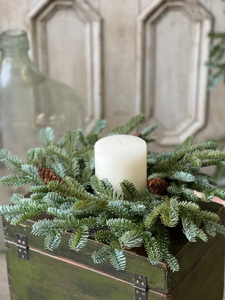 Evergreen Tapestry Candle Ring | 18" | SOLD OUT