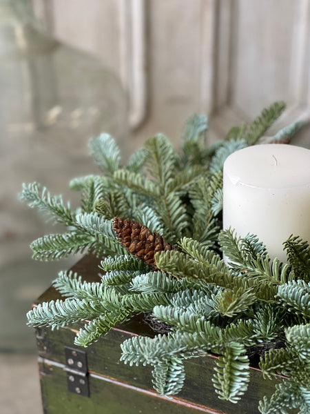 Evergreen Tapestry Candle Ring | 18" | SOLD OUT