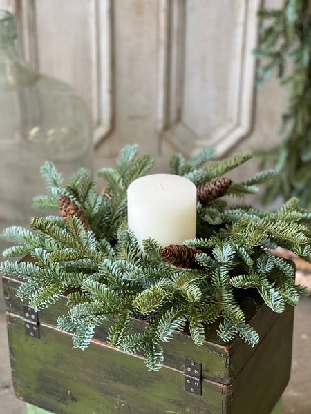 Evergreen Tapestry Candle Ring | 18" | SOLD OUT