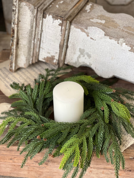 Norfolk Cascade Wreath | 18"