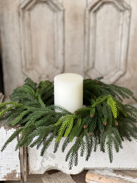 Norfolk Cascade Wreath | 18"
