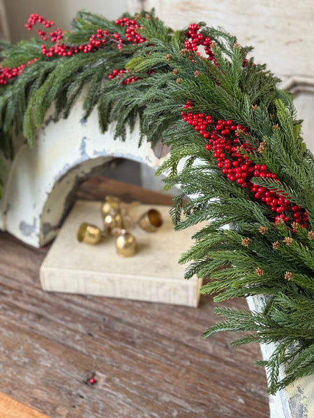 Cinderberry Norfolk Garland | 6' | NOT CURRENTLY IN STOCK-New For Holiday 2026!