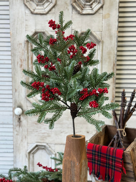 Scarletton Spruce Spray | 37" | NOT CURRENTLY IN STOCK-New For Holiday 2026!