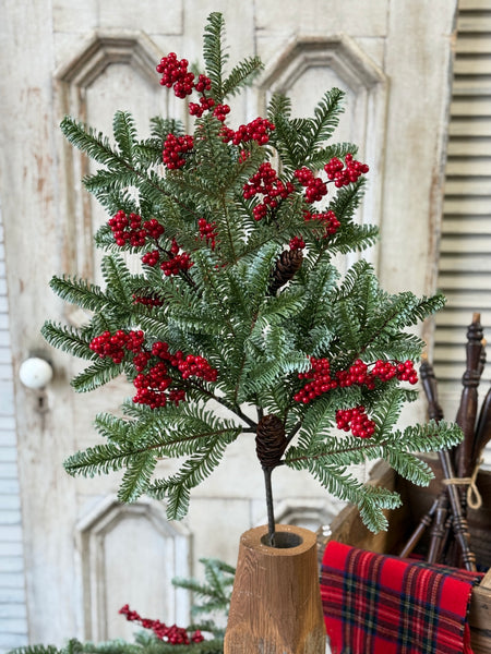 Scarletton Spruce Spray | 37" | NOT CURRENTLY IN STOCK-New For Holiday 2026!