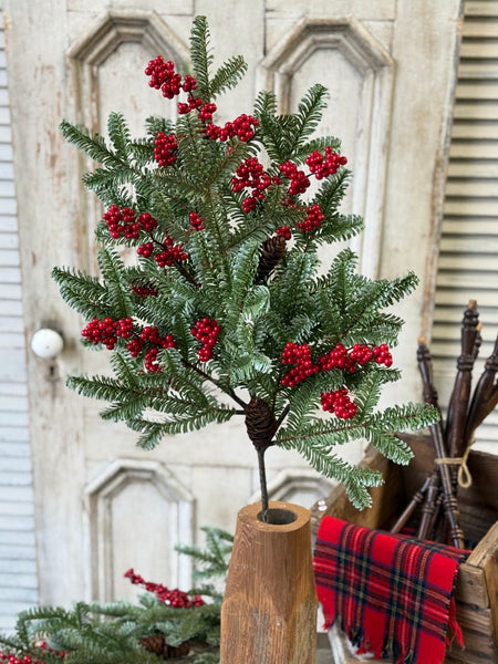 Scarletton Spruce Spray | 37" | NOT CURRENTLY IN STOCK-New For Holiday 2026!