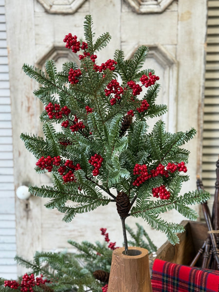 Scarletton Spruce Spray | 37" | NOT CURRENTLY IN STOCK-New For Holiday 2026!