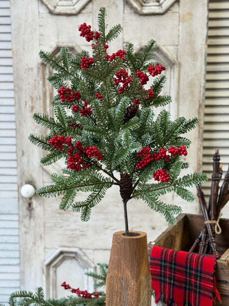 Scarletton Spruce Spray | 37" | NOT CURRENTLY IN STOCK-New For Holiday 2026!