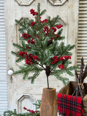 Scarletton Spruce Spray | 37" | NOT CURRENTLY IN STOCK-New For Holiday 2026!