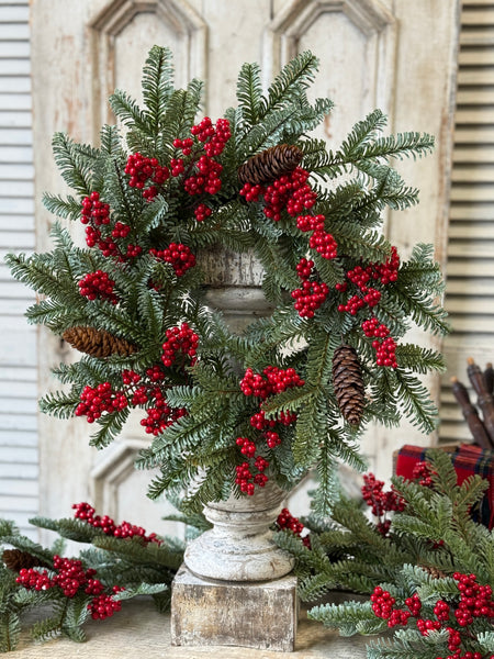 Scarletton Spruce Candle Ring | 18" | NOT CURRENTLY IN STOCK-New For Holiday 2026!