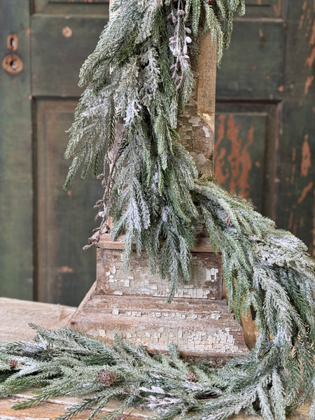 Snowdrift Norfolk Pine Garland | 6' | NOT CURRENTLY IN STOCK-New For Holiday 2026!