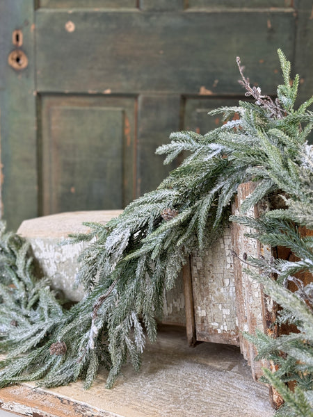 Snowdrift Norfolk Pine Garland | 6' | NOT CURRENTLY IN STOCK-New For Holiday 2026!