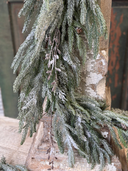 Snowdrift Norfolk Pine Garland | 6' | NOT CURRENTLY IN STOCK-New For Holiday 2026!